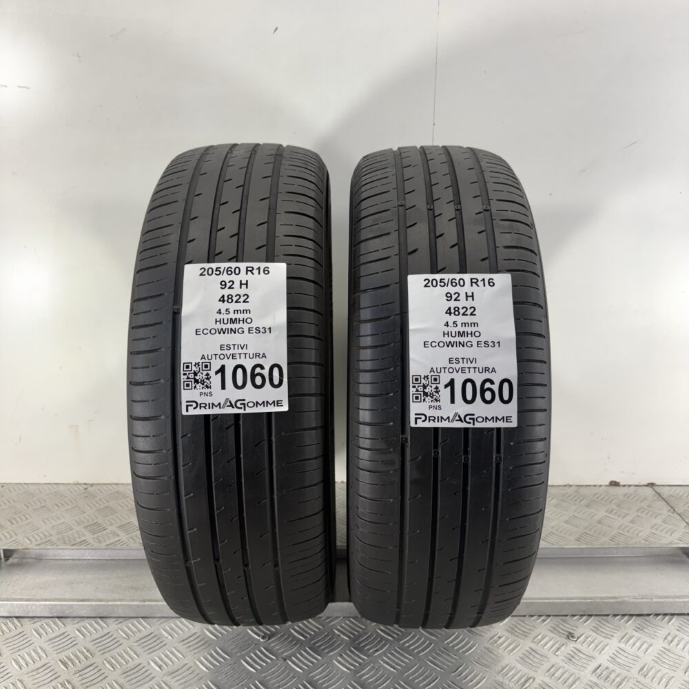 Gomme Usate 205 60 R16 92H Kumho Ecowing ES31 Estive | Gomme Usate | PrimaGomme.it Gomme Usate 205 60 R16 92H Kumho Ecowing ES31 Estive
