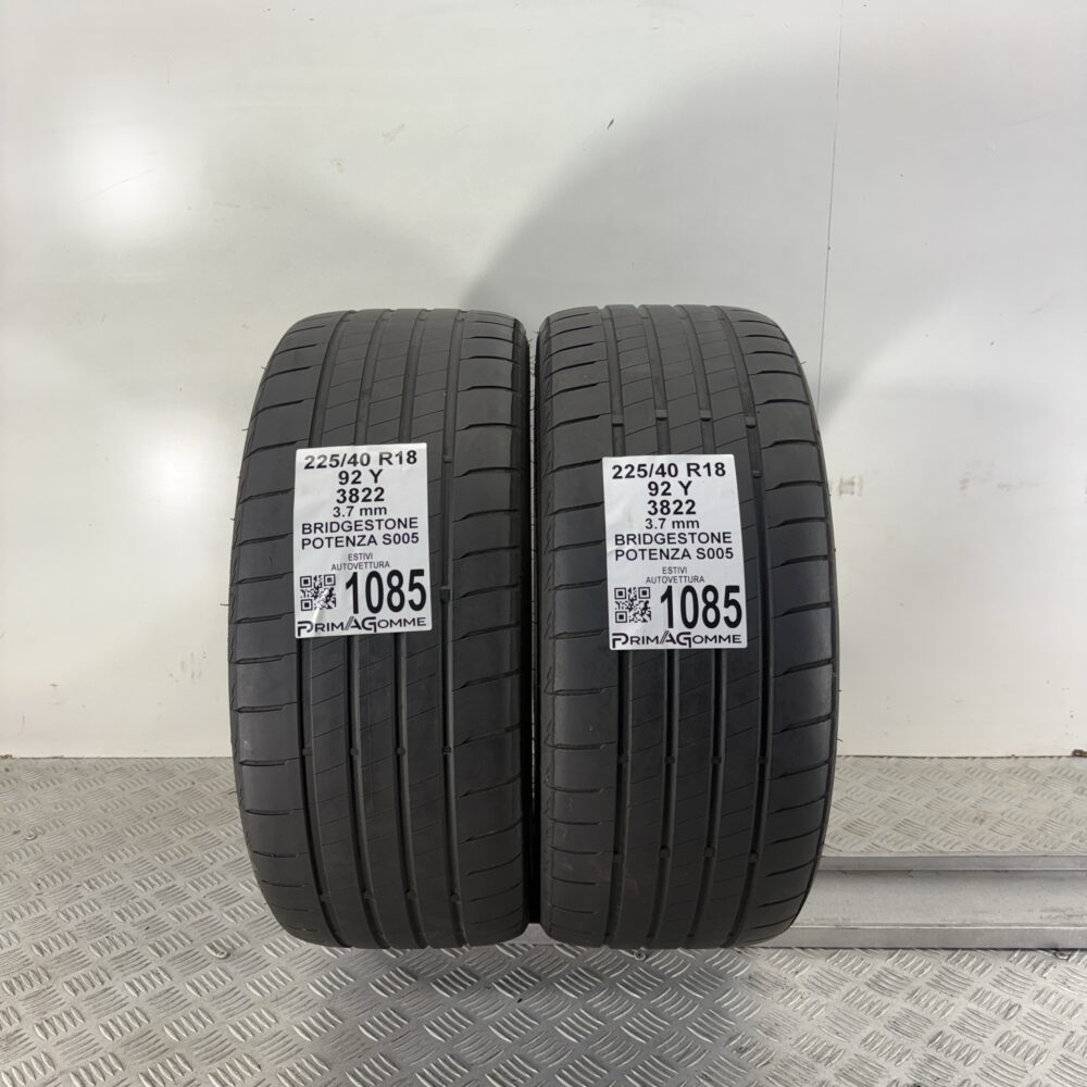 Gomme Usate 225 40 R18 92Y Bridgestone Potenza S005 Estive | Gomme Usate | PrimaGomme.it Gomme Usate 225 40 R18 92Y Bridgestone Potenza S005 Estive - immagine 6