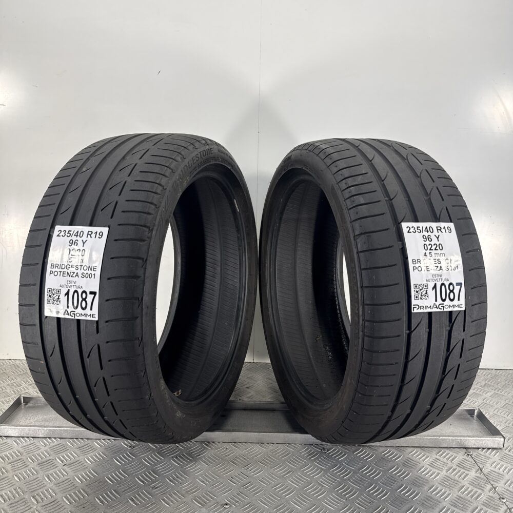 Gomme Usate 235 40 R19 96Y Bridgestone Potenza S001 Estive | Gomme Usate | PrimaGomme.it Gomme Usate 235 40 R19 96Y Bridgestone Potenza S001 Estive - immagine 5