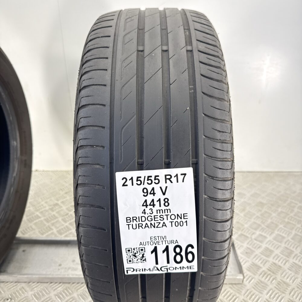 Gomme Usate 215 55 R17 94V Bridgestone Turanza T001 Estive | Gomme Usate | PrimaGomme.it Gomme Usate 215 55 R17 94V Bridgestone Turanza T001 Estive - immagine 8