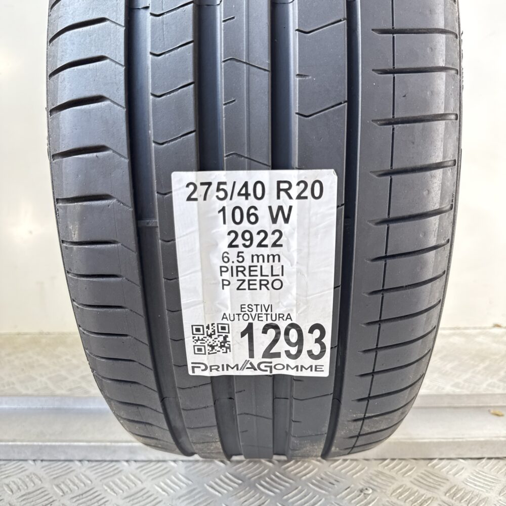 Gomma Usata 275 40 R20 106W RUNFLAT Pirelli P Zero 93% Estiva | Gomme Usate | PrimaGomme.it Gomma Usata 275 40 R20 106W RUNFLAT Pirelli P Zero 93% Estiva - immagine 3