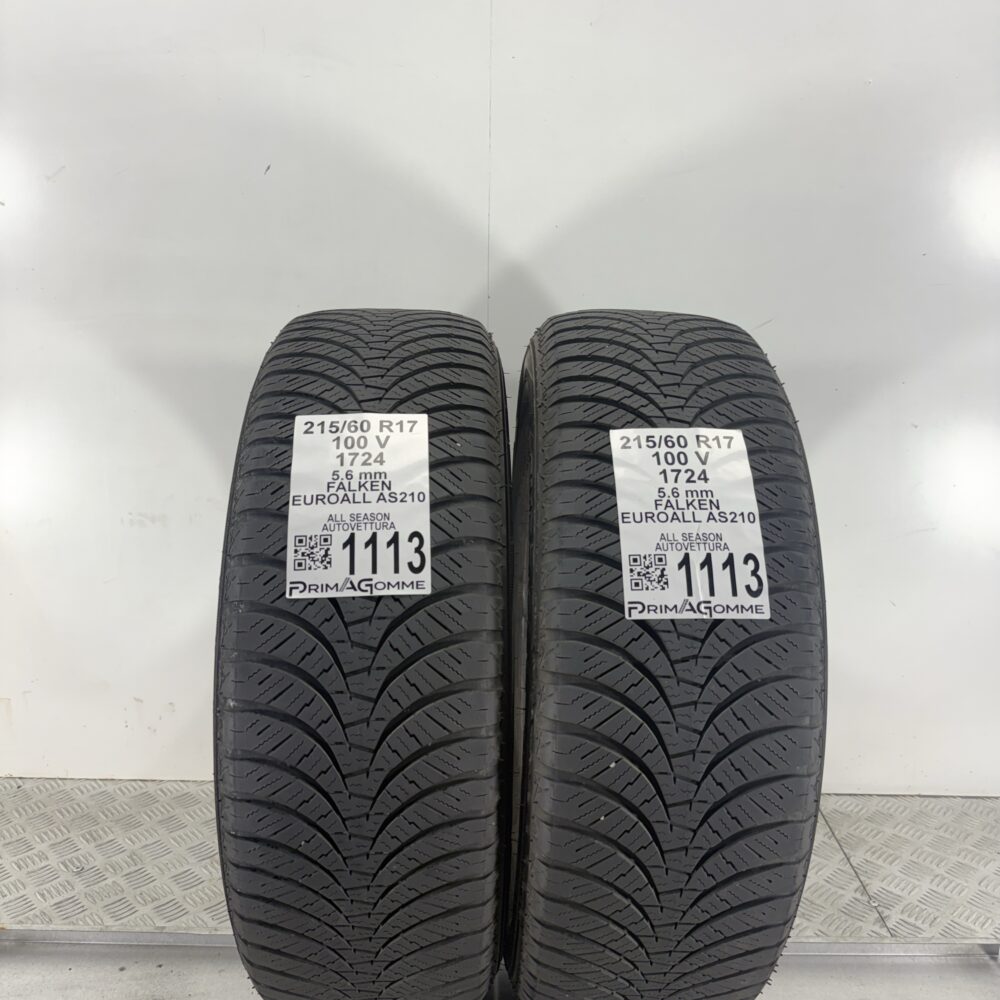 Gomme Usate 215 60 R17 100V Falken Euroall AS210 80% Quattro Stagioni | Gomme Usate | PrimaGomme.it Gomme Usate 215 60 R17 100V Falken Euroall AS210 80% Quattro Stagioni
