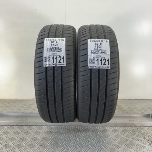 Gomme Usate 195 55 R16 87H Firestone Roadhawk 71% Estive