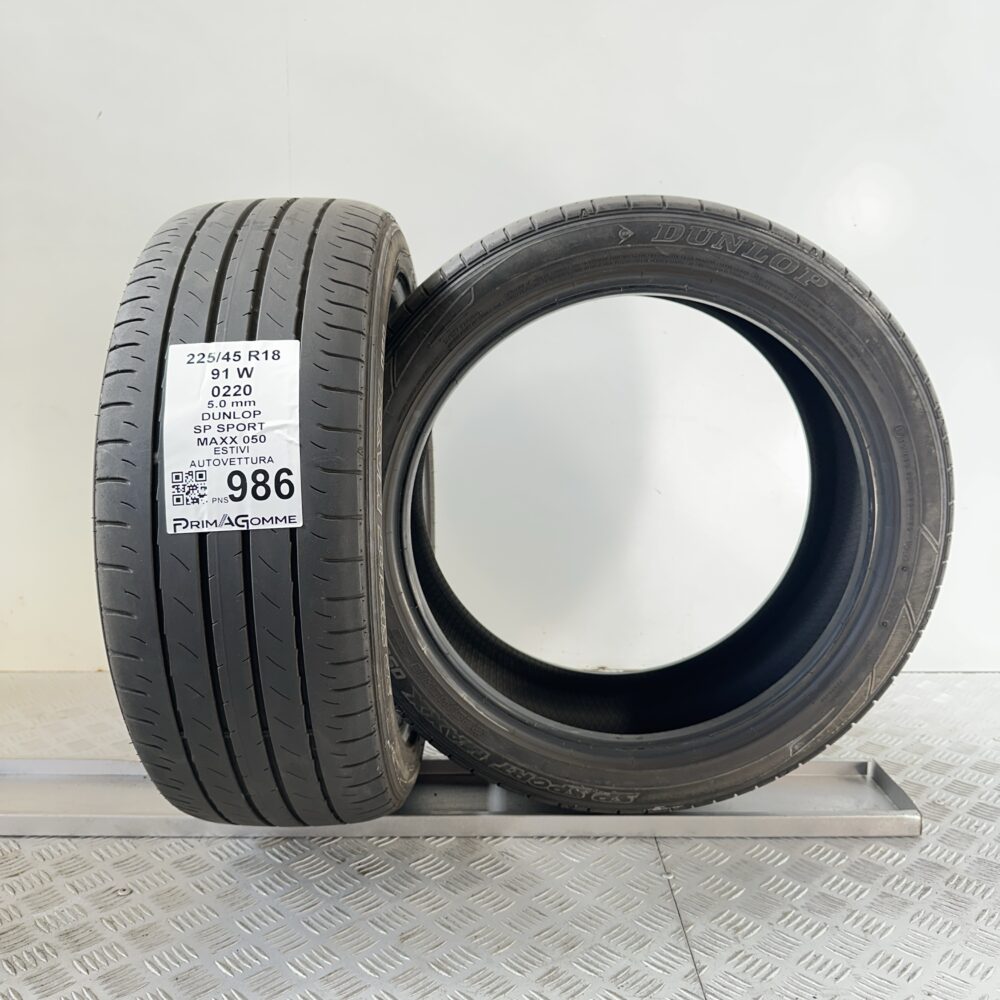Gomme Usate 225 45 R18 91W Dunlop SP Sport Maxx 050 71% Estive | Gomme Usate | PrimaGomme.it Gomme Usate 225 45 R18 91W Dunlop SP Sport Maxx 050 71% Estive - immagine 5