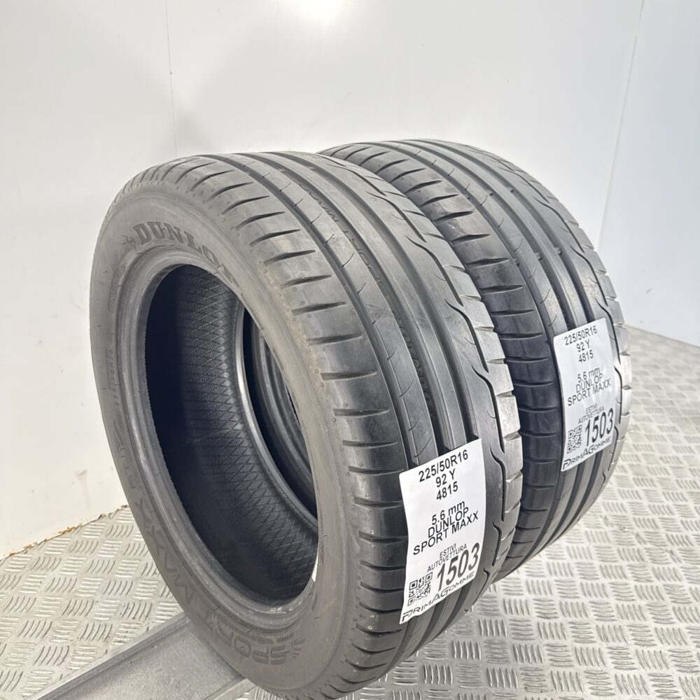 Gomme Usate 225 50 R16 92Y Dunlop Sport Maxx 80% Estive | Gomme Usate | PrimaGomme.it Gomme Usate 225 50 R16 92Y Dunlop Sport Maxx 80% Estive - immagine 12