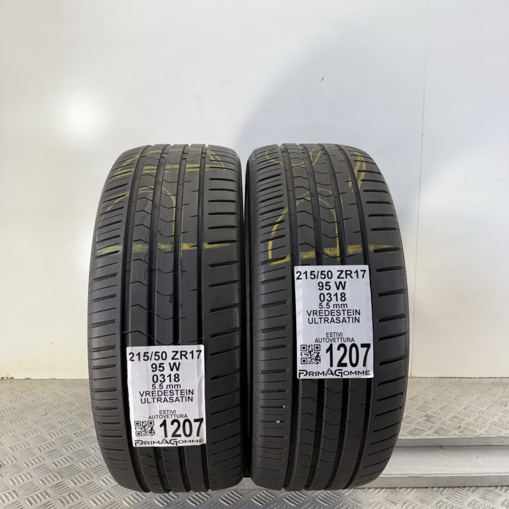 Gomme Usate 215 50 ZR17 95W Vredestein Ultrasatin 78% Estive | Gomme Usate | PrimaGomme.it Gomme Usate 215 50 ZR17 95W Vredestein Ultrasatin 78% Estive - immagine 11