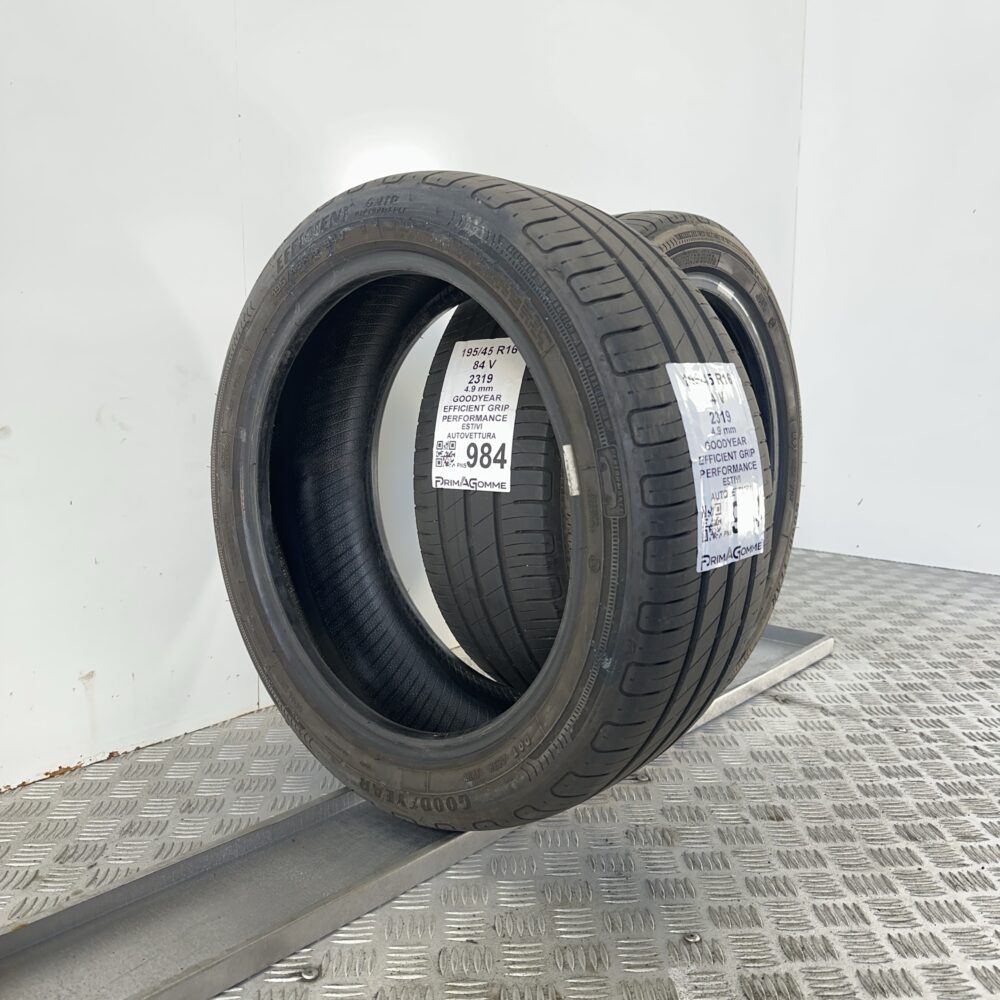 Gomme Usate 195 45 R16 84V Goodyear Efficient Grip Performance 70% Estive | Gomme Usate | PrimaGomme.it Gomme Usate 195 45 R16 84V Goodyear Efficient Grip Performance 70% Estive - immagine 5