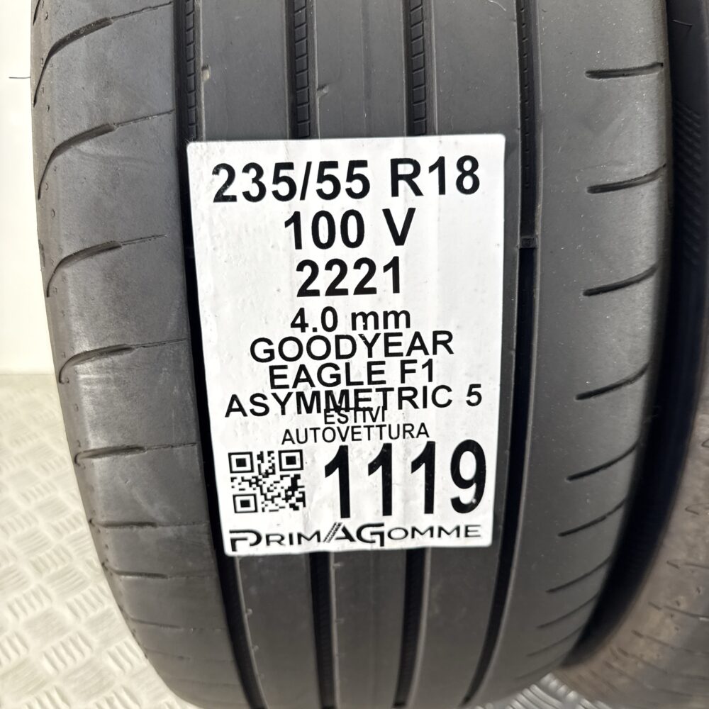 Gomme Usate 235 55 R18 100V Goodyear Eagle F1 Asymmetric 5 Estive | Gomme Usate | PrimaGomme.it Gomme Usate 235 55 R18 100V Goodyear Eagle F1 Asymmetric 5 Estive - immagine 3