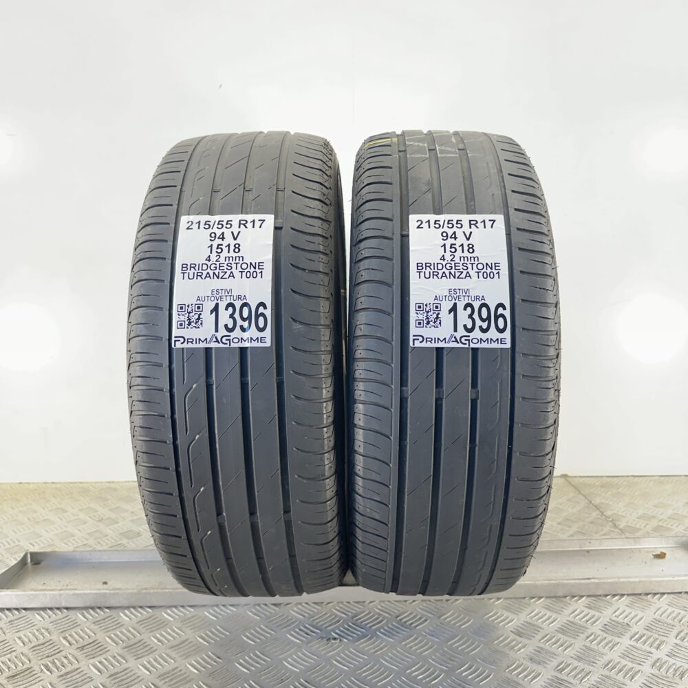 Gomme Usate 215 55 R17 94V Bridgestone Turanza T001 Estive | Gomme Usate | PrimaGomme.it Gomme Usate 215 55 R17 94V Bridgestone Turanza T001 Estive