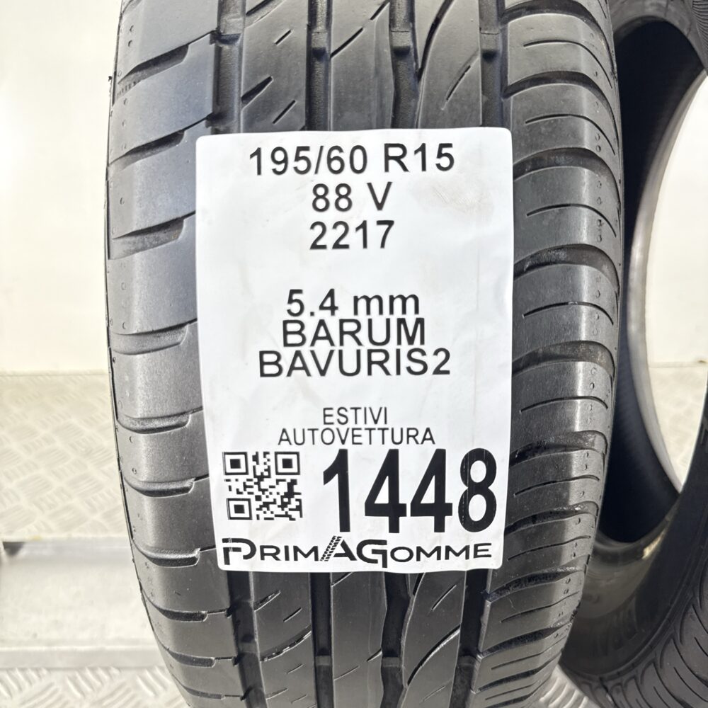 Pneumatici Usati 195 60 R15 88V BARUM BAVURIS2 77% Estive | Gomme Usate | PrimaGomme.it Pneumatici usati 195 60 R15 BARUM BAVURIS2 - foto 10