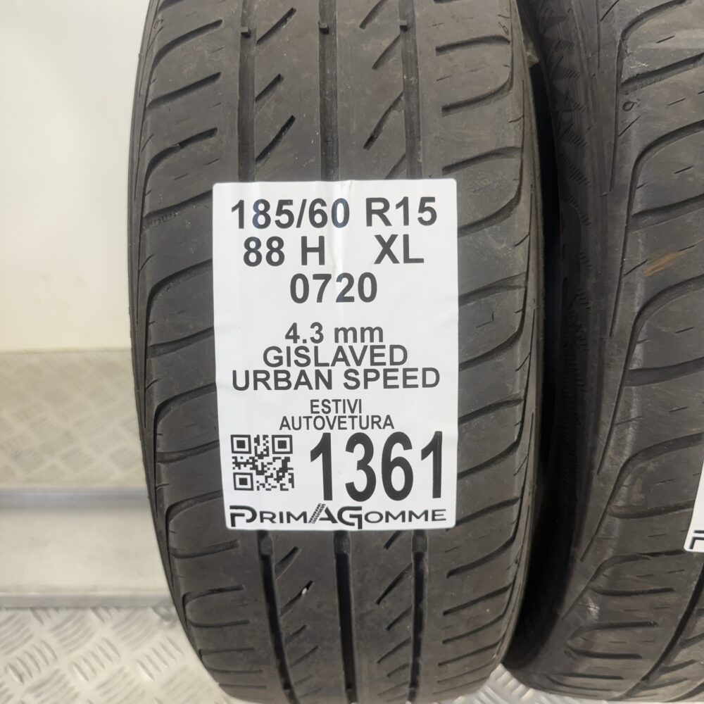 Gomme Usate 185 60 R15 XL 88H Gislaved Urban Speed Estive | Gomme Usate | PrimaGomme.it Gomme Usate 185 60 R15 XL 88H Gislaved Urban Speed Estive - immagine 3