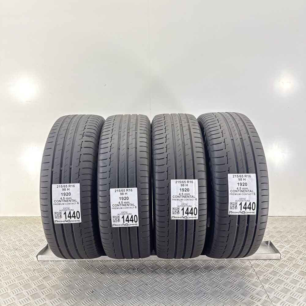 Gomme Usate 215 65 R16 98H Continental Premium Contact 6 Estive | Gomme Usate | PrimaGomme.it Gomme Usate 215 65 R16 98H Continental Premium Contact 6 Estive - immagine 13