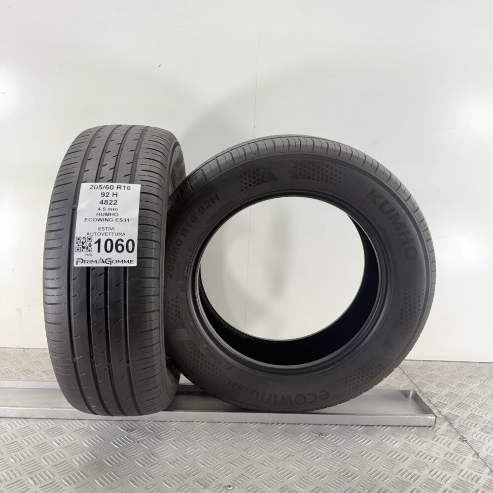 Gomme Usate 205 60 R16 92H Kumho Ecowing ES31 Estive | Gomme Usate | PrimaGomme.it Gomme Usate 205 60 R16 92H Kumho Ecowing ES31 Estive - immagine 4