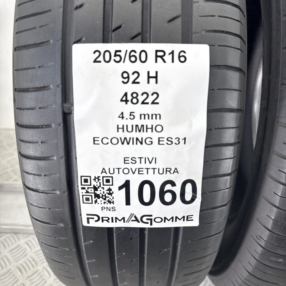 Gomme Usate 205 60 R16 92H Kumho Ecowing ES31 Estive | Gomme Usate | PrimaGomme.it Gomme Usate 205 60 R16 92H Kumho Ecowing ES31 Estive - immagine 3