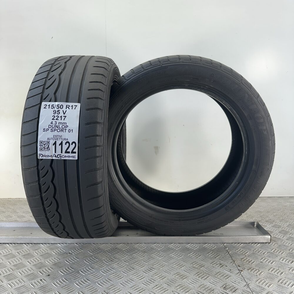 Gomme Usate 215 50 R17 95V Dunlop SP Sport 01 Estive | Gomme Usate | PrimaGomme.it Gomme Usate 215 50 R17 95V Dunlop SP Sport 01 Estive - immagine 6