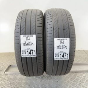 Gomme Usate 215 60 R16 99V Michelin Primacy 4 Estive