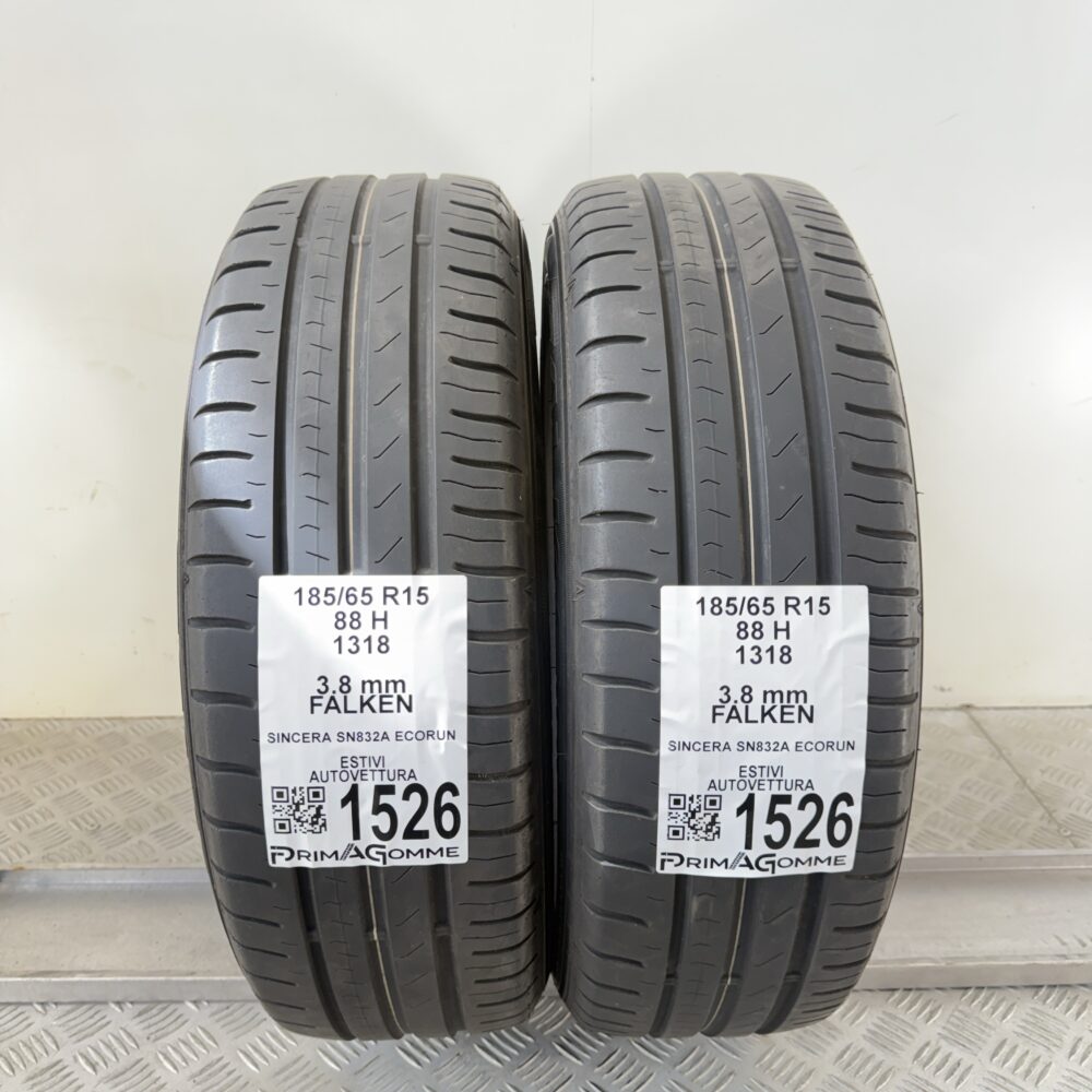Gomme Usate 185 65 R15 88H Falken Sincera SN832A Ecorun Estive | Gomme Usate | PrimaGomme.it Gomme Usate 185 65 R15 88H Falken Sincera SN832A Ecorun Estive