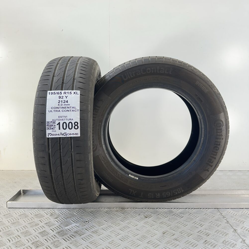 Gomme Usate 195 65 R15 XL 92Y Continental Ultra Contact Estive | Gomme Usate | PrimaGomme.it Gomme Usate 195 65 R15 XL 92Y Continental Ultra Contact Estive - immagine 8