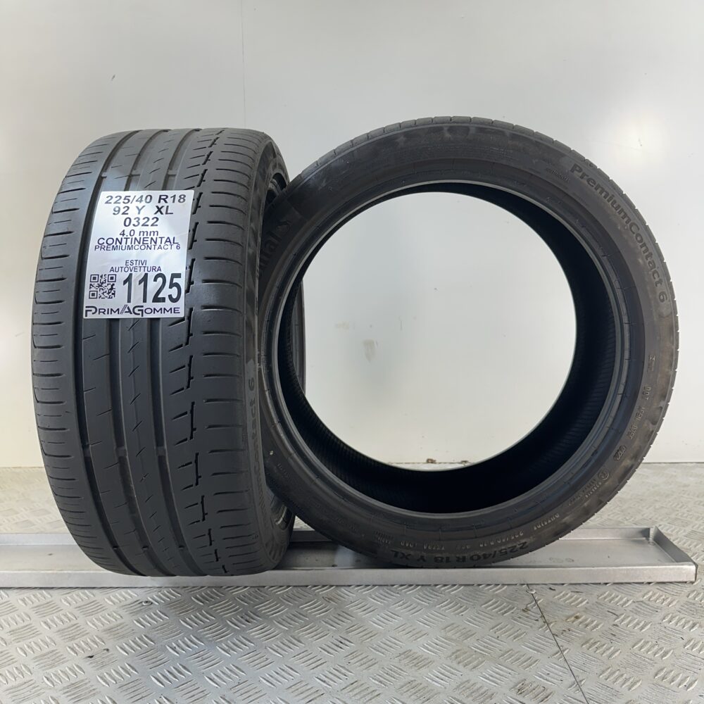 Gomme Usate 225 40 R18 XL 92Y Continental PremiumContact 6 Estive | Gomme Usate | PrimaGomme.it Gomme Usate 225 40 R18 XL 92Y Continental PremiumContact 6 Estive - immagine 6