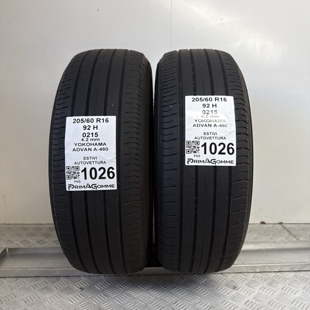 Gomme Usate 205 60 R16 92H Yokohama Advan A-460 Estive | Gomme Usate | PrimaGomme.it Gomme Usate 205 60 R16 92H Yokohama Advan A-460 Estive