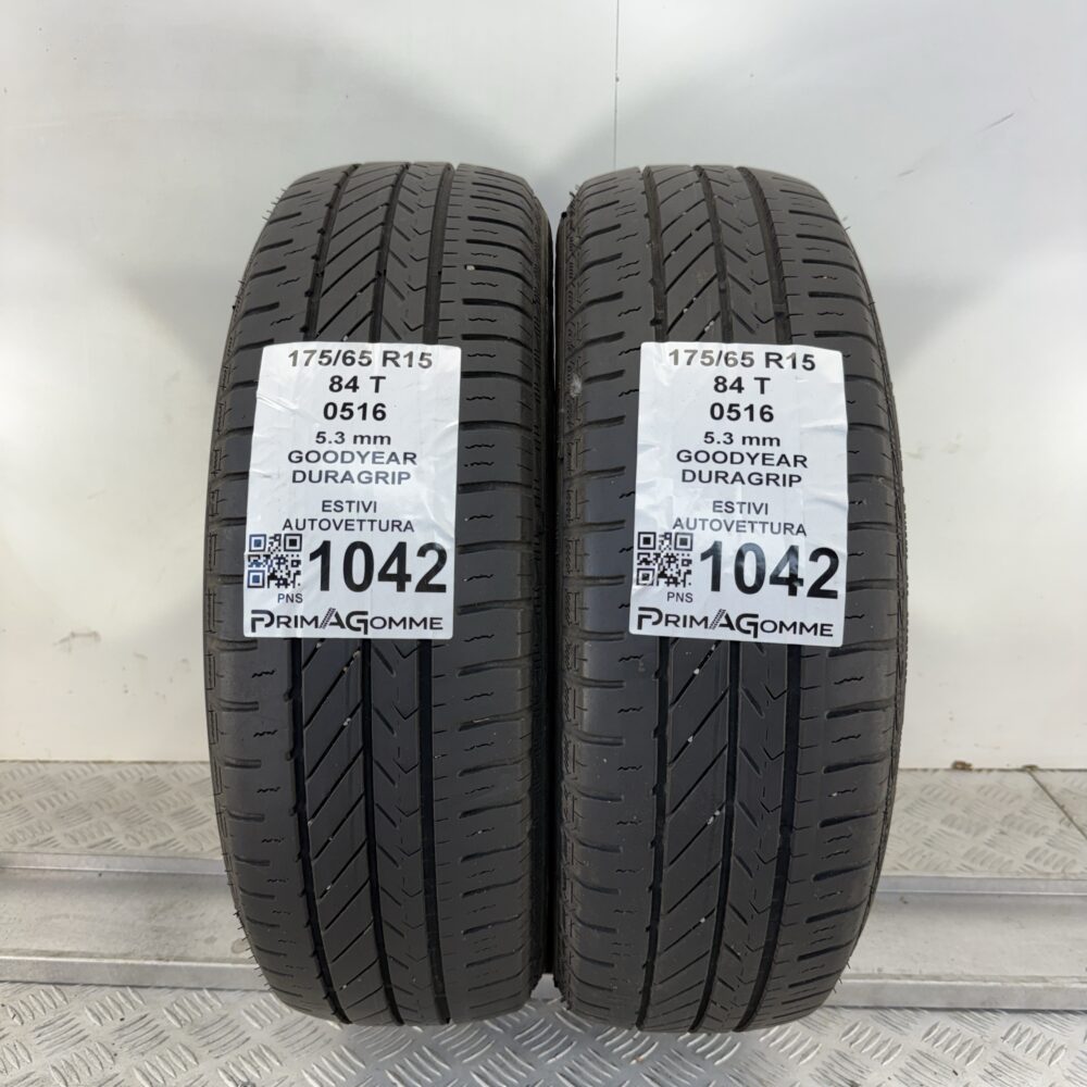 Gomme Usate 175 65 R15 84T Goodyear Duragrip 76% Estive | Gomme Usate | PrimaGomme.it Gomme Usate 175 65 R15 84T Goodyear Duragrip 76% Estive