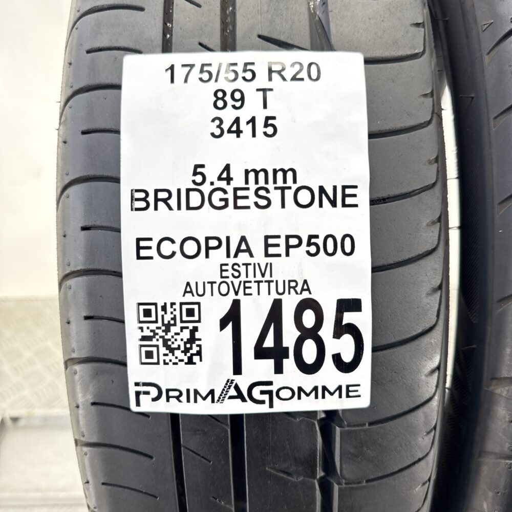 Gomme Usate 175 55 R20 89T Bridgestone Ecopia EP500 77% Estive | Gomme Usate | PrimaGomme.it Gomme Usate 175 55 R20 89T Bridgestone Ecopia EP500 77% Estive - immagine 3