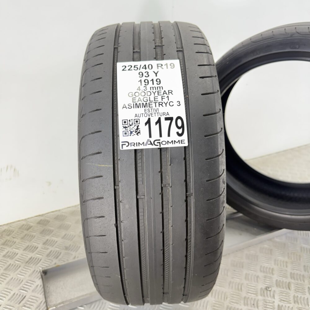 Gomme Usate 225 40 R19 93Y Goodyear Eagle F1 Asymetric 3 Estive | Gomme Usate | PrimaGomme.it Gomme Usate 225 40 R19 93Y Goodyear Eagle F1 Asymetric 3 Estive - immagine 8