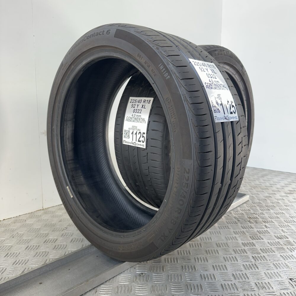 Gomme Usate 225 40 R18 XL 92Y Continental PremiumContact 6 Estive | Gomme Usate | PrimaGomme.it Gomme Usate 225 40 R18 XL 92Y Continental PremiumContact 6 Estive - immagine 5
