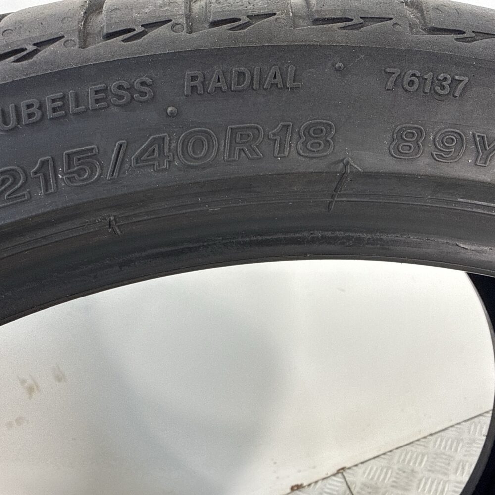 Gomme Usate 215 40 R18 89Y Bridgestone Turanza T005 AO 76% Estive | Gomme Usate | PrimaGomme.it Gomme Usate 215 40 R18 89Y Bridgestone Turanza T005 AO 76% Estive - immagine 5