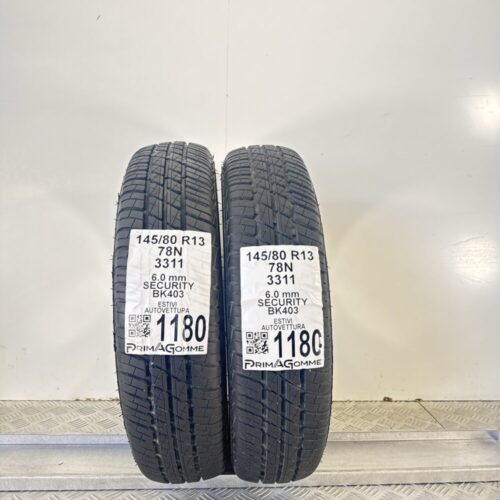 Gomme Usate 145 80 R13 78N Security BK403 86% Estive
