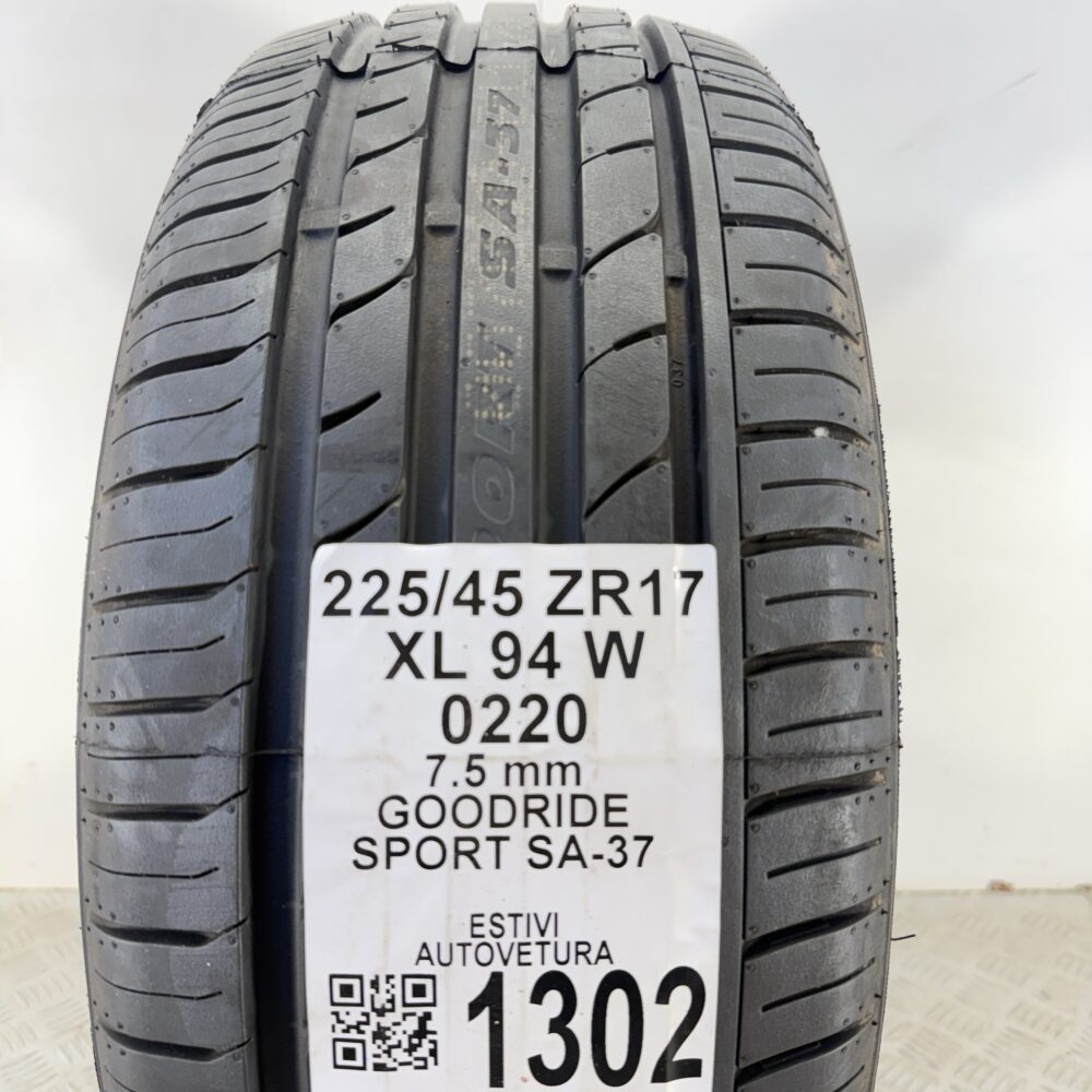 Gomma Usata 225 45 ZR17 XL 94W Goodride Sport SA-37 99% Estiva | Gomme Usate | PrimaGomme.it Gomma Usata 225 45 ZR17 XL 94W Goodride Sport SA-37 99% Estiva - immagine 3