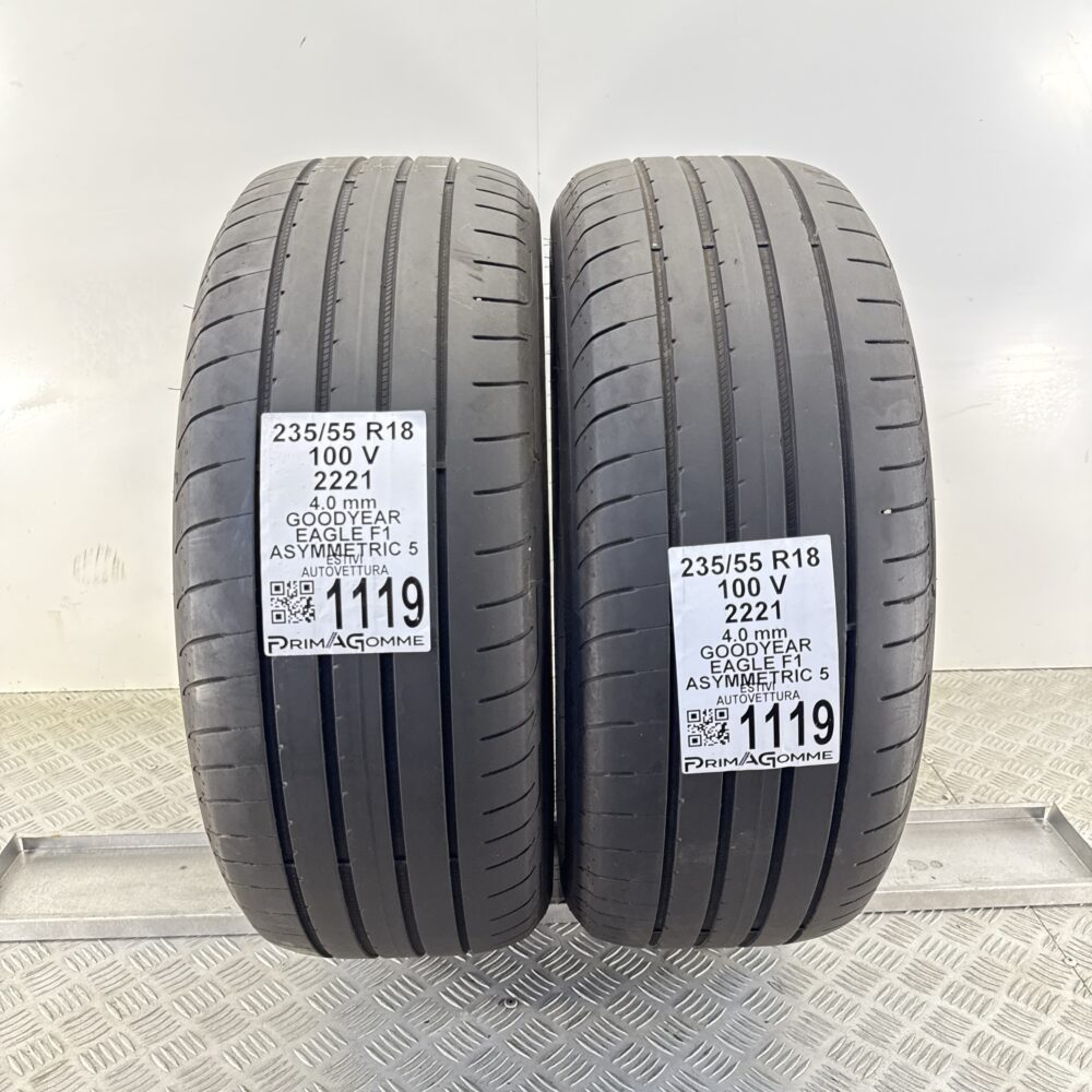 Gomme Usate 235 55 R18 100V Goodyear Eagle F1 Asymmetric 5 Estive | Gomme Usate | PrimaGomme.it Gomme Usate 235 55 R18 100V Goodyear Eagle F1 Asymmetric 5 Estive - immagine 11