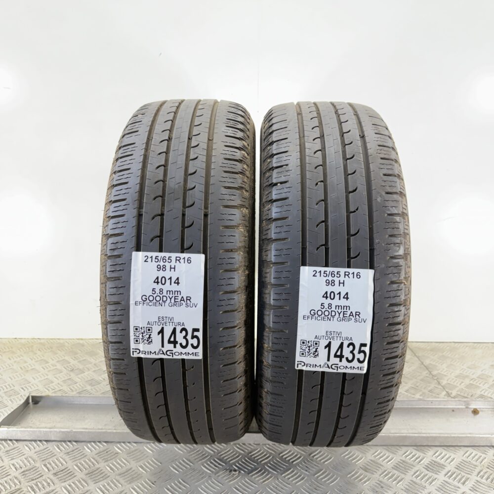 Pneumatici Usati 215 65 R16 98H Goodyear Efficient Grip SUV 78% Estive | Gomme Usate | PrimaGomme.it Pneumatici Usati 215 65 R16 98H Goodyear Efficient Grip SUV 78% Estive
