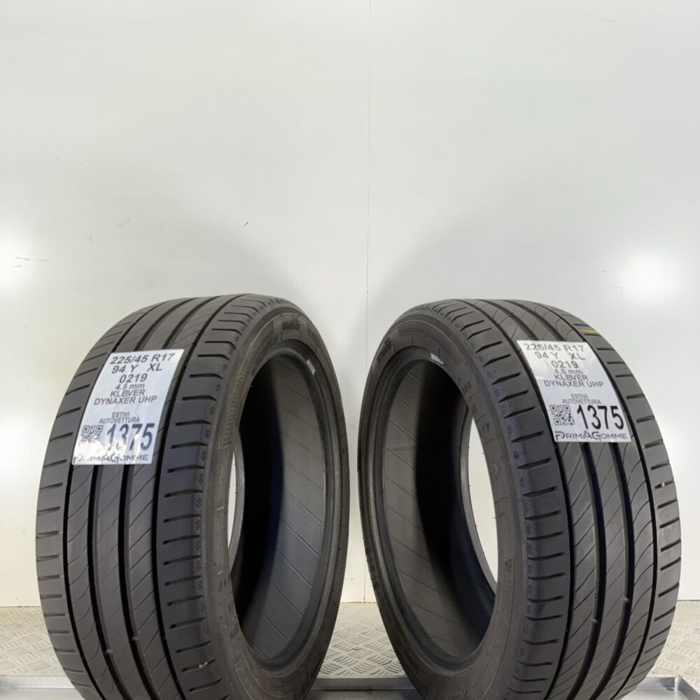 Pneumatici Usati 225 45 R17 XL 94Y Kleber Dynaxer UHP Estive | Gomme Usate | PrimaGomme.it Pneumatici usati 225 45 R17 Kleber Dynaxer UHP