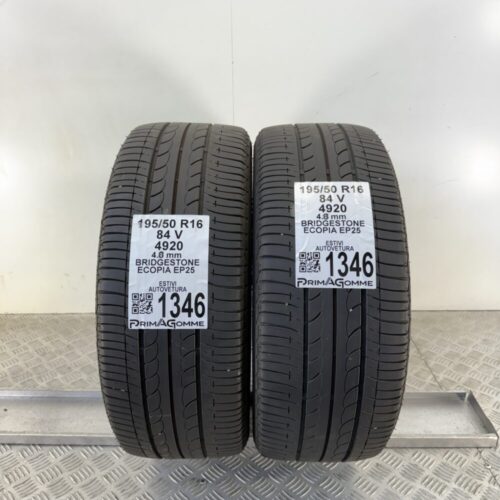 Gomme Usate 195 50 R16 84V Bridgestone Ecopia EP25 Estive