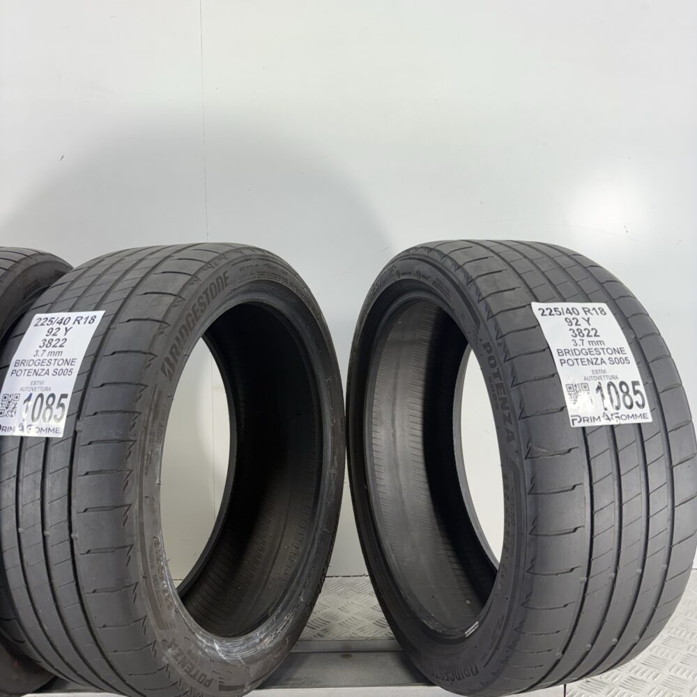 Gomme Usate 225 40 R18 92Y Bridgestone Potenza S005 Estive | Gomme Usate | PrimaGomme.it Gomme Usate 225 40 R18 92Y Bridgestone Potenza S005 Estive - immagine 7