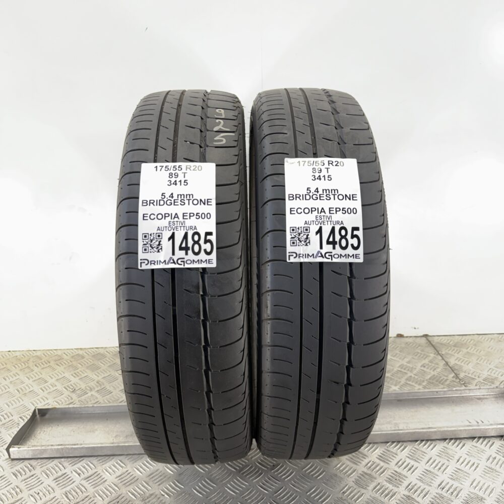Gomme Usate 175 55 R20 89T Bridgestone Ecopia EP500 77% Estive | Gomme Usate | PrimaGomme.it Gomme Usate 175 55 R20 89T Bridgestone Ecopia EP500 77% Estive