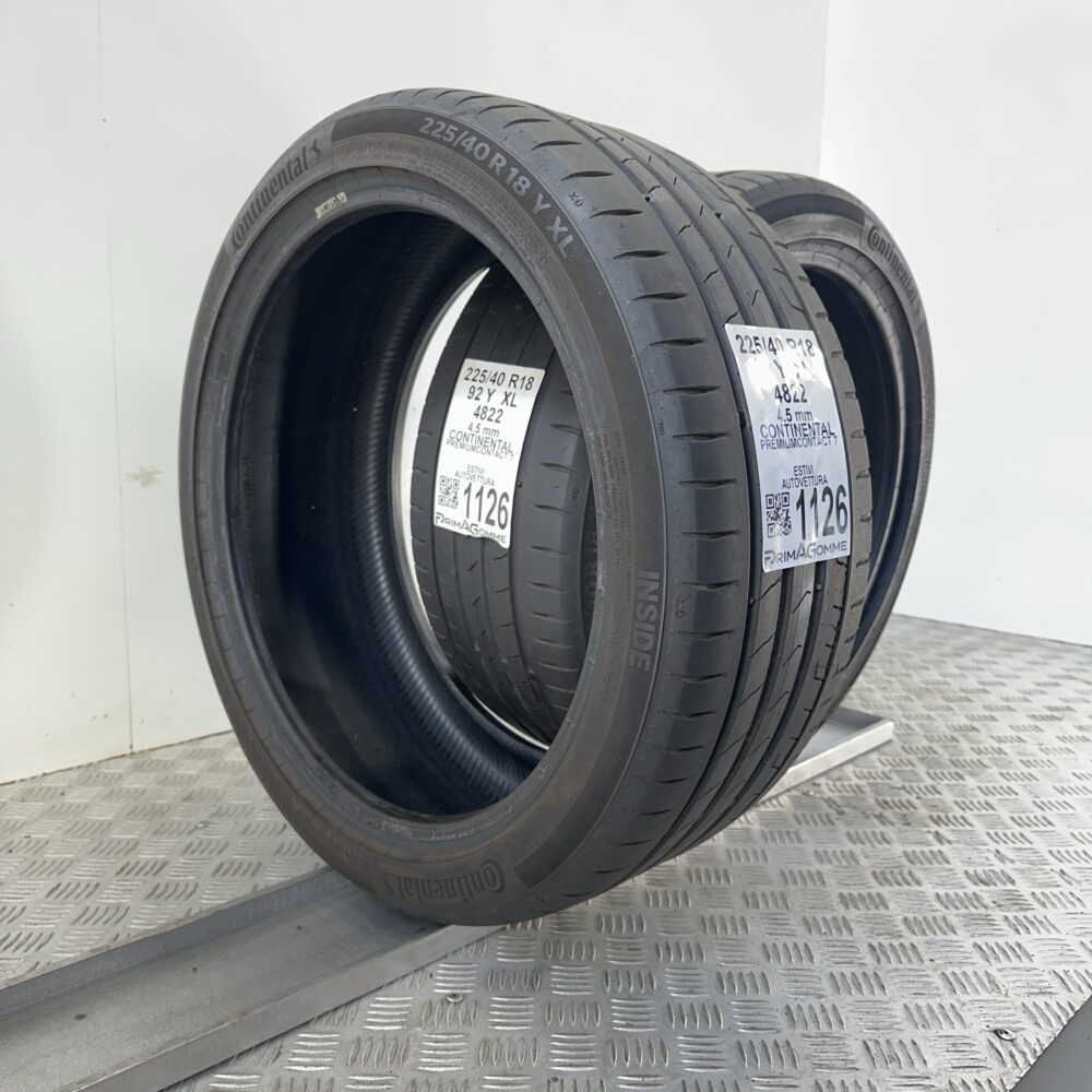 Gomme Usate 225 40 R18 XL 92Y Continental PremiumContact 7 Estive | Gomme Usate | PrimaGomme.it Gomme Usate 225 40 R18 XL 92Y Continental PremiumContact 7 Estive - immagine 5