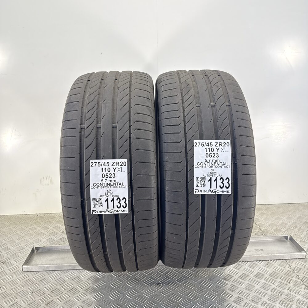 Gomme Usate 275 45 XR20 XL 110Y Continental ContiSportContact 81% Estive | Gomme Usate | PrimaGomme.it Gomme Usate 275 45 XR20 XL 110Y Continental ContiSportContact 81% Estive
