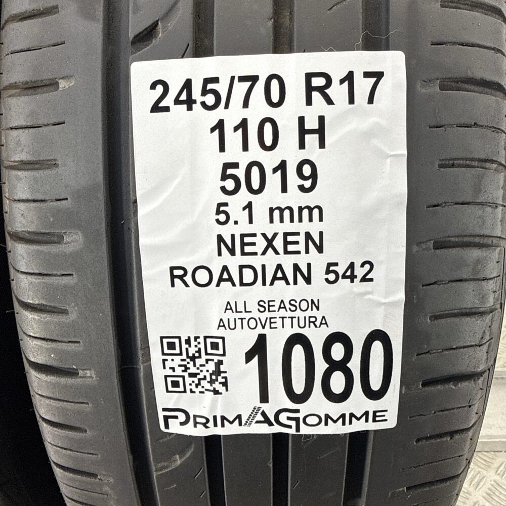 Gomme Usate 245 70 R17 110H Nexen Roadian 542 73% Quattro Stagioni | Gomme Usate | PrimaGomme.it Gomme Usate 245 70 R17 110H Nexen Roadian 542 73% Quattro Stagioni - immagine 3