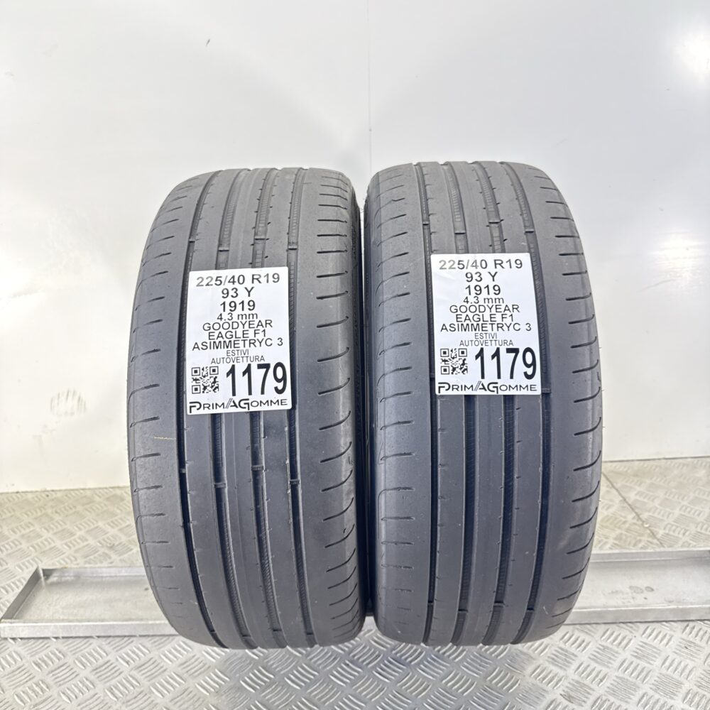 Gomme Usate 225 40 R19 93Y Goodyear Eagle F1 Asymetric 3 Estive | Gomme Usate | PrimaGomme.it Gomme Usate 225 40 R19 93Y Goodyear Eagle F1 Asymetric 3 Estive