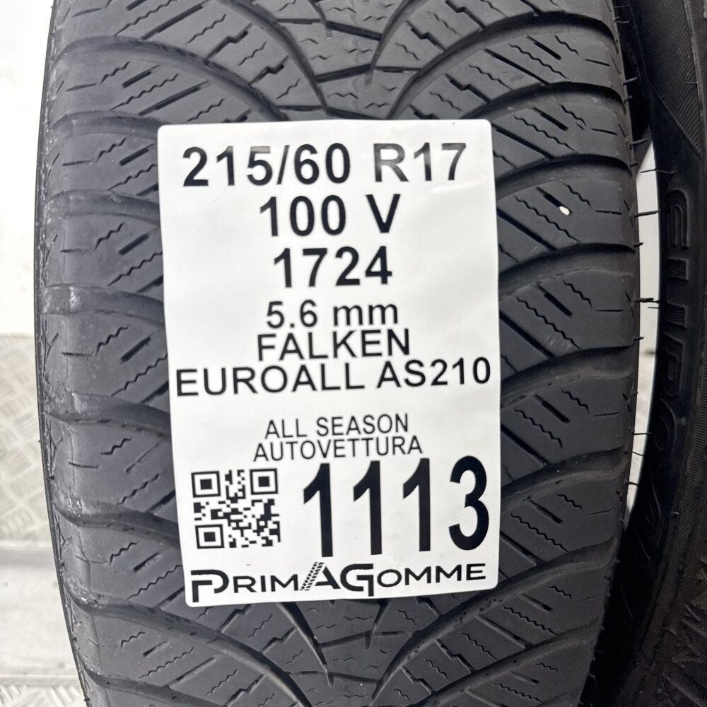 Gomme Usate 215 60 R17 100V Falken Euroall AS210 80% Quattro Stagioni | Gomme Usate | PrimaGomme.it Gomme Usate 215 60 R17 100V Falken Euroall AS210 80% Quattro Stagioni - immagine 3