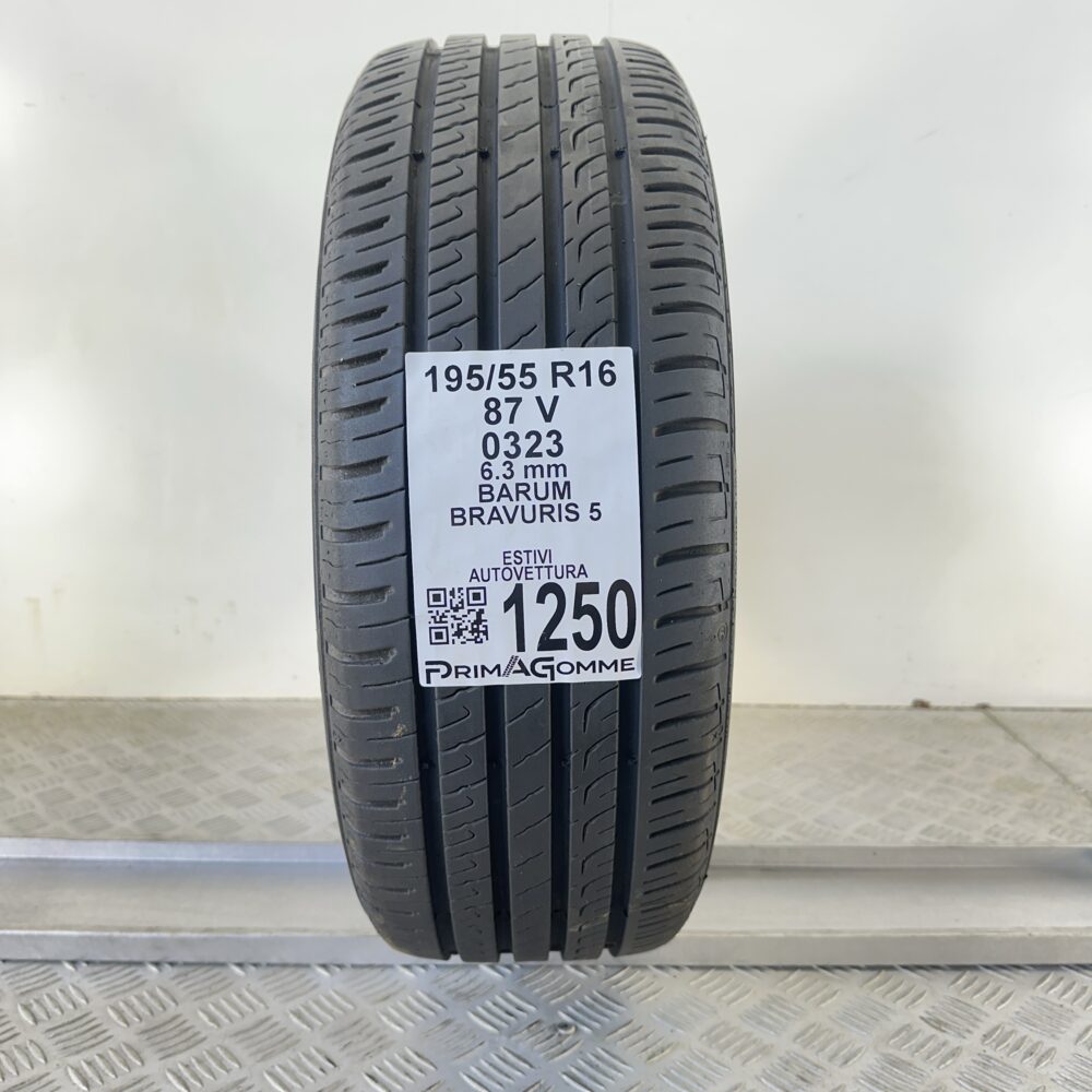 Pneumatico Usato 195 55 R16 87V BARUM Bravuris 5 90% Estivo | Gomme Usate | PrimaGomme.it Pneumatico usato 195 55 R16 BARUM Bravuris 5 - foto 5