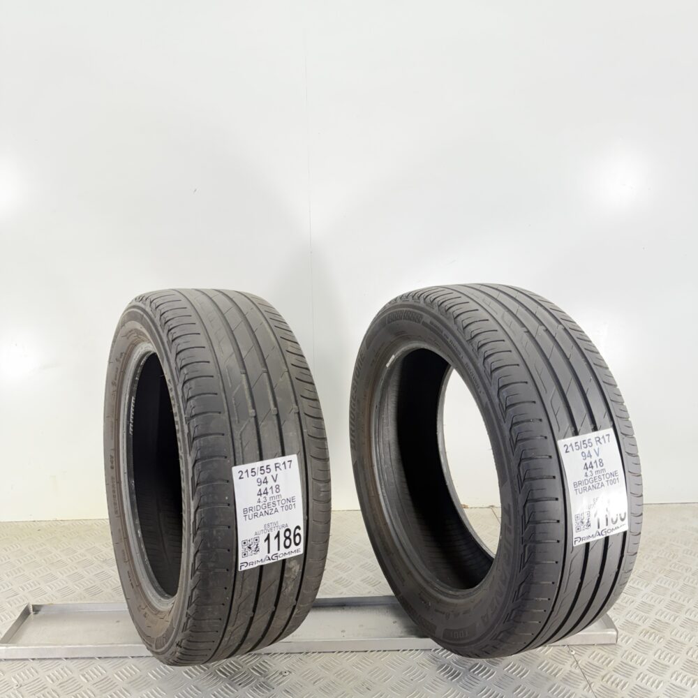 Gomme Usate 215 55 R17 94V Bridgestone Turanza T001 Estive | Gomme Usate | PrimaGomme.it Gomme Usate 215 55 R17 94V Bridgestone Turanza T001 Estive - immagine 4