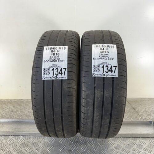 Gomme Usate 185 60 R15 84H Kumho Ecowing ES01 Estive