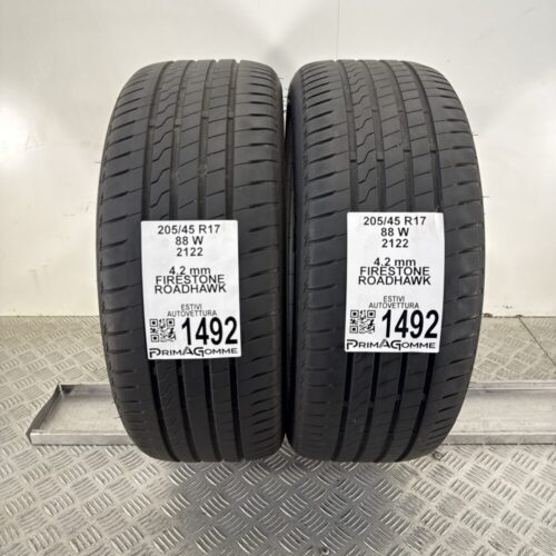 Gomme Usate 205 45 R17 88W Firestone Roadhawk Estive