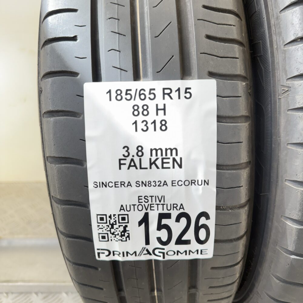 Gomme Usate 185 65 R15 88H Falken Sincera SN832A Ecorun Estive | Gomme Usate | PrimaGomme.it Gomme Usate 185 65 R15 88H Falken Sincera SN832A Ecorun Estive - immagine 3