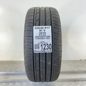 Pneumatico Usato 225 45 R17 91V Bridgestone Turanza T001 77% Estivo
