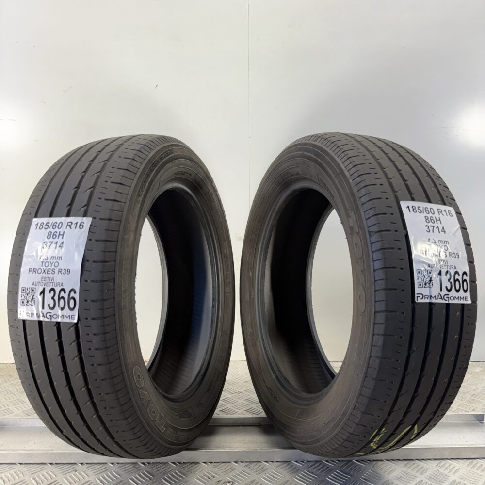 Pneumatici Usati 185 60 R16 86H TOYO PROXES R39 Estive | Gomme Usate | PrimaGomme.it Pneumatici usati 185 60 R16 TOYO PROXES R39