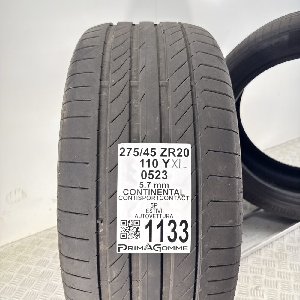Gomme Usate 275 45 XR20 XL 110Y Continental ContiSportContact 81% Estive | Gomme Usate | PrimaGomme.it Gomme Usate 275 45 XR20 XL 110Y Continental ContiSportContact 81% Estive - immagine 4